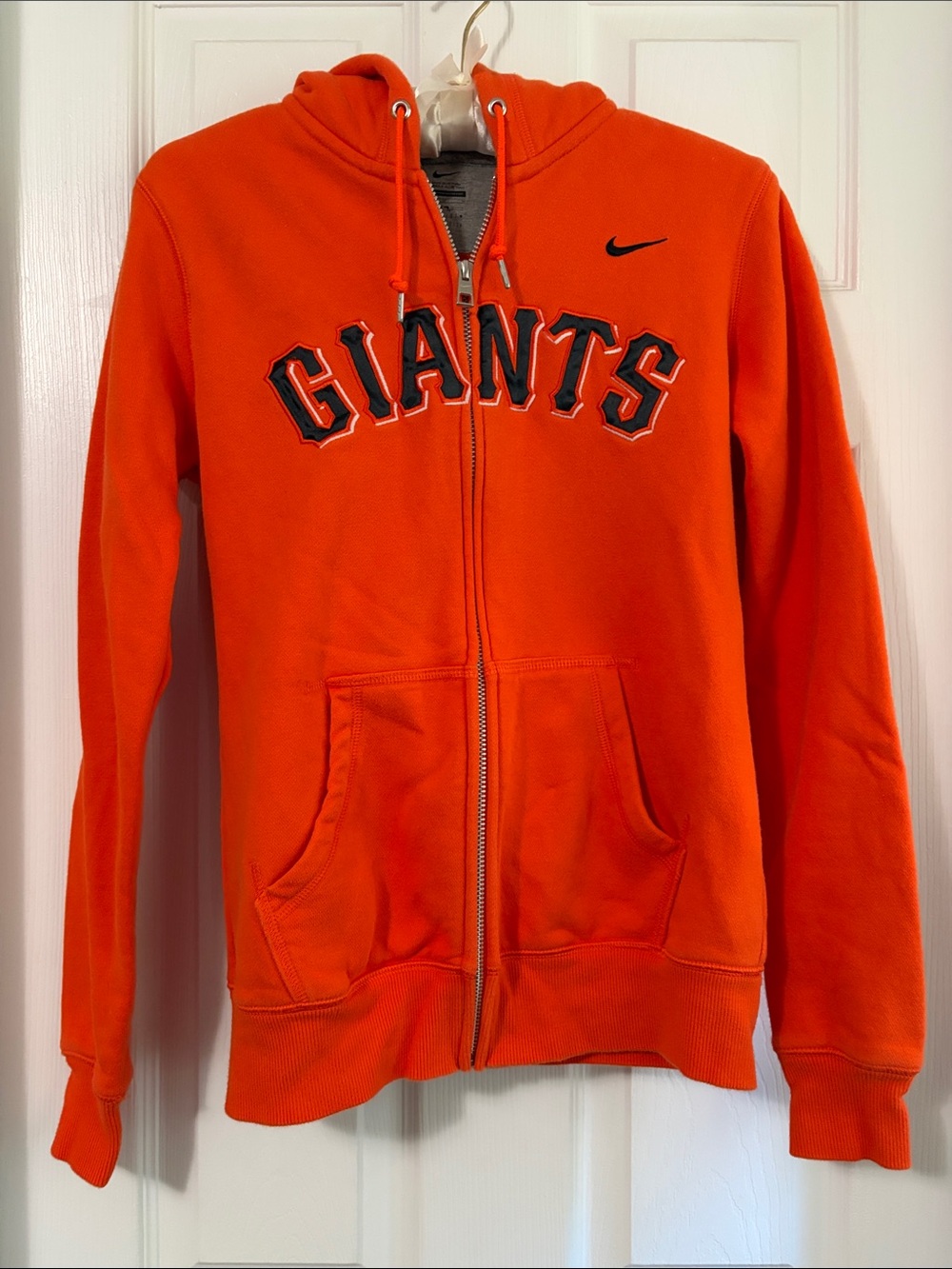 Nike Orange & Black Giants Full-Zip Hoodie